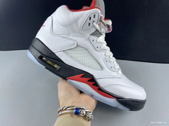 Chep Onekick Jordan DA1911-102 Retro Air Tongue Silver (2020) Red 5 Fire 0815